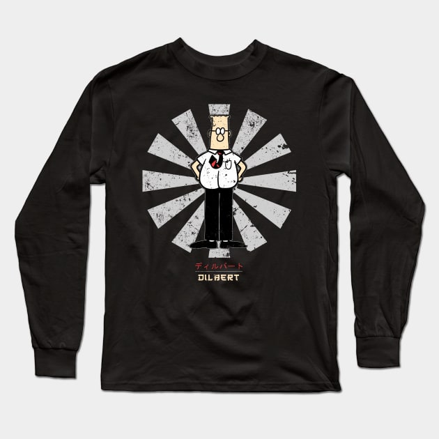 Dilbert Retro Japanese Long Sleeve T-Shirt by Nova5